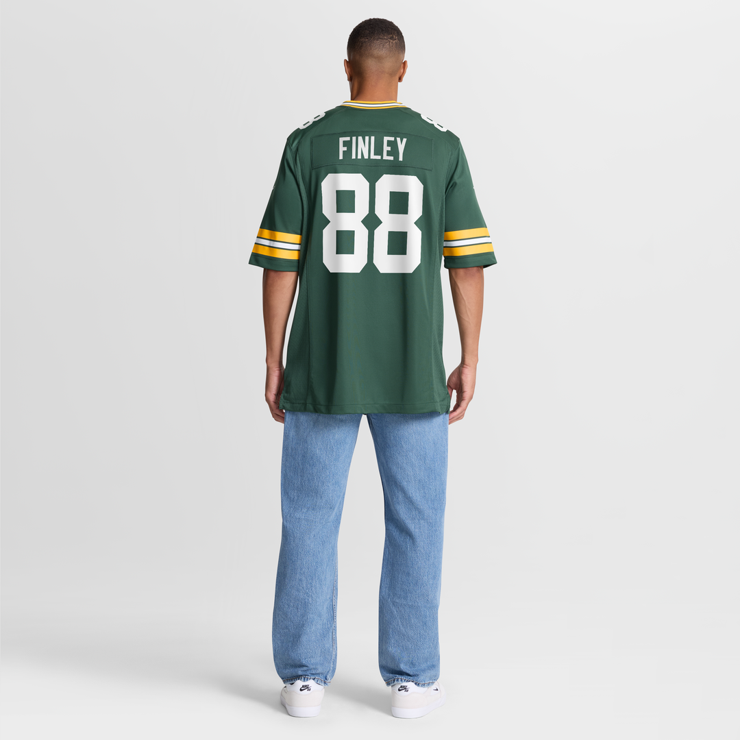 Green Bay Packers Jermichael Finley Green Game Retired Player Jersey product image 8, provided for visual reference and