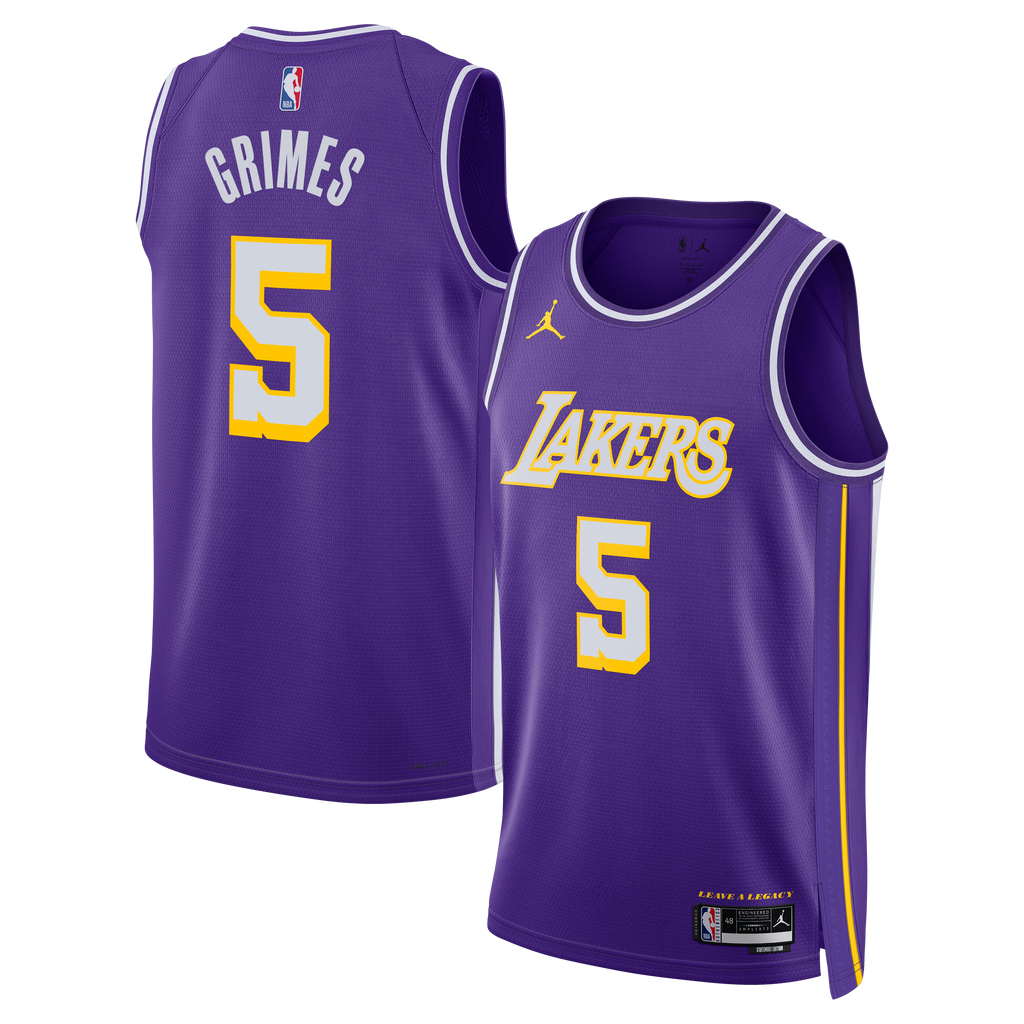 Quentin Grimes Los Angeles Lakers Statement Edition Jersey - Purple - Unisex product image 1, provided for visual reference