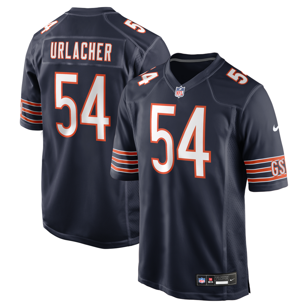 Chicago Bears Brian Urlacher White Retired Player Game Jersey product image 7, provided for visual reference and product
