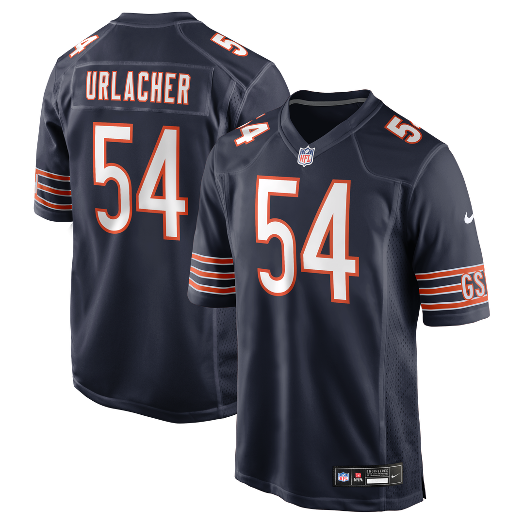 Chicago Bears Brian Urlacher White Retired Player Game Jersey product image 7, provided for visual reference and product