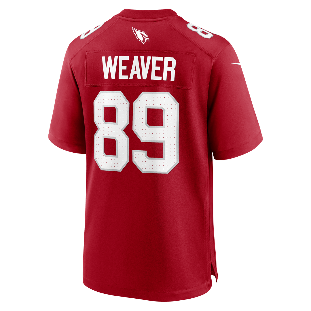 Arizona Cardinals Xavier Weaver Cardinal Team Game Jersey product image 3, provided for visual reference and product detail