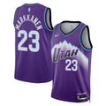 Lauri Markkanen Utah Jazz Icon Edition Replica Swingman Jersey - Purple - Youth product image 1, provided for visual