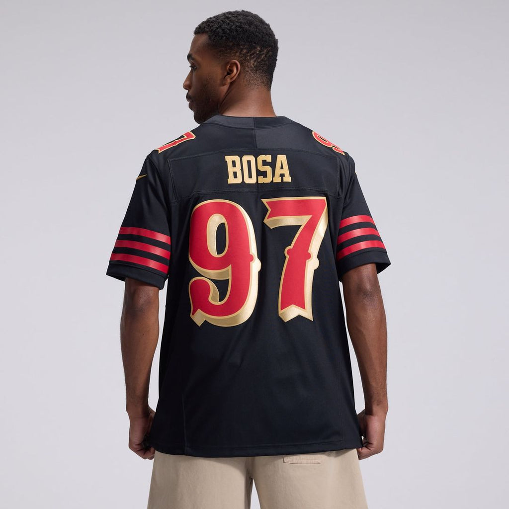 San Francisco 49ers Nick Bosa Black Rivalries Collection Stitched Limited Jersey product image 3, provided for visual