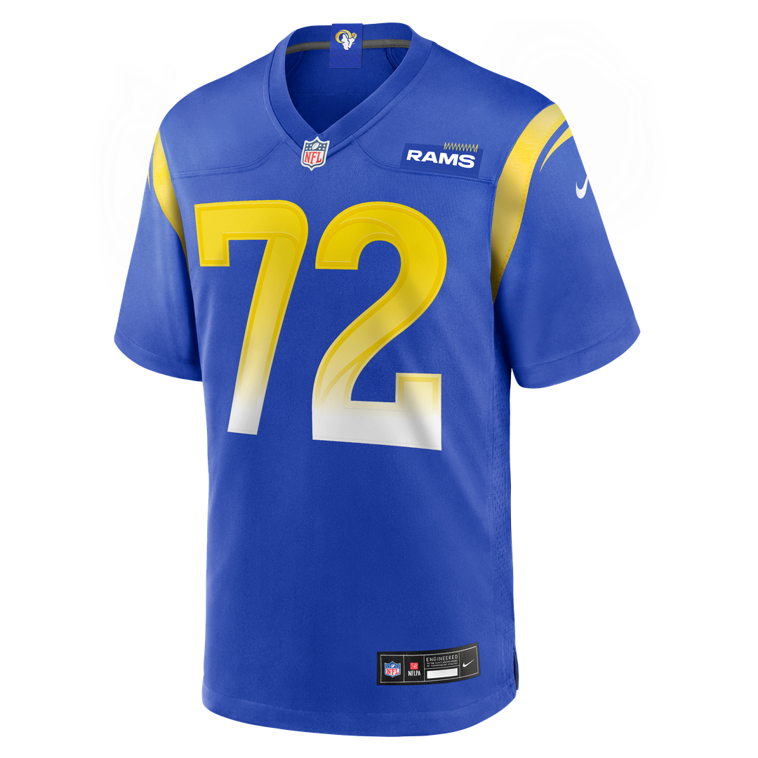 Los Angeles Rams D.J. Humphries Royal Team Game Jersey product image 2, provided for visual reference and product detail
