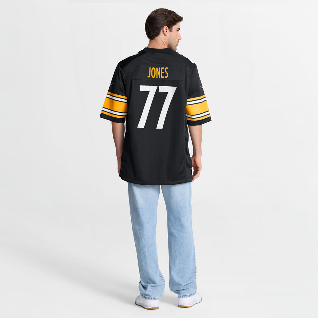 Pittsburgh Steelers Broderick Jones Black Game Jersey product image 8, provided for visual reference and product detail
