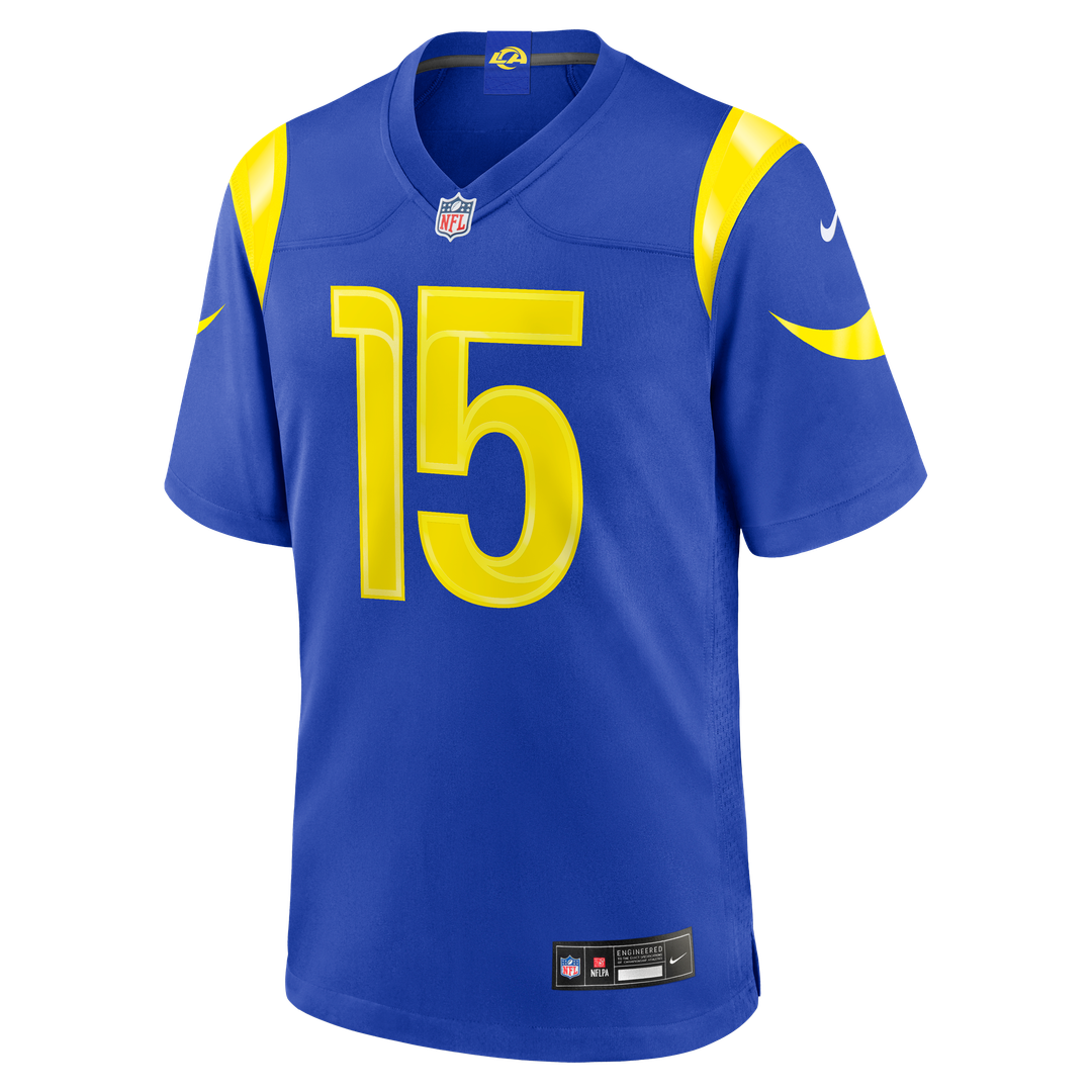 Los Angeles Rams Ty Simpson Royal Team Game Jersey product image 2, provided for visual reference and product detail review