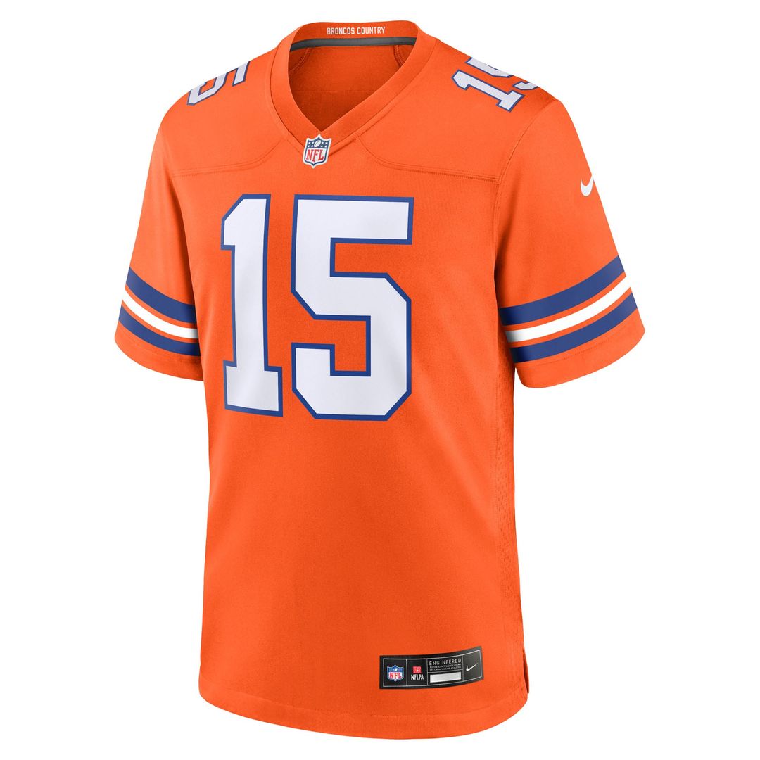 Denver Broncos Nik Bonitto Orange Alternate 2 Mile High Collection 1977 Throwback Game Jersey product image 2, provided for