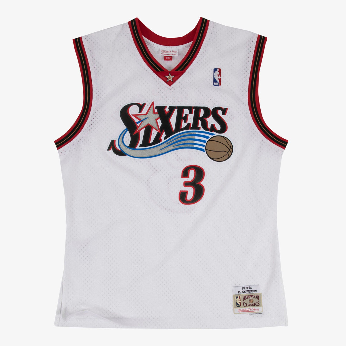 Philadelphia 76ers Swingman Basketball Jersey Home Allen Iverson 2000 - 01 product image 1, provided for visual reference