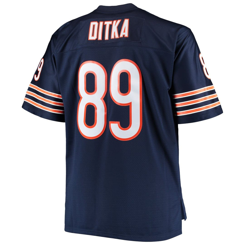 Chicago Bears Mike Ditka Navy Big & Tall 1966 Retired Player Replica Jersey product image 3, provided for visual reference