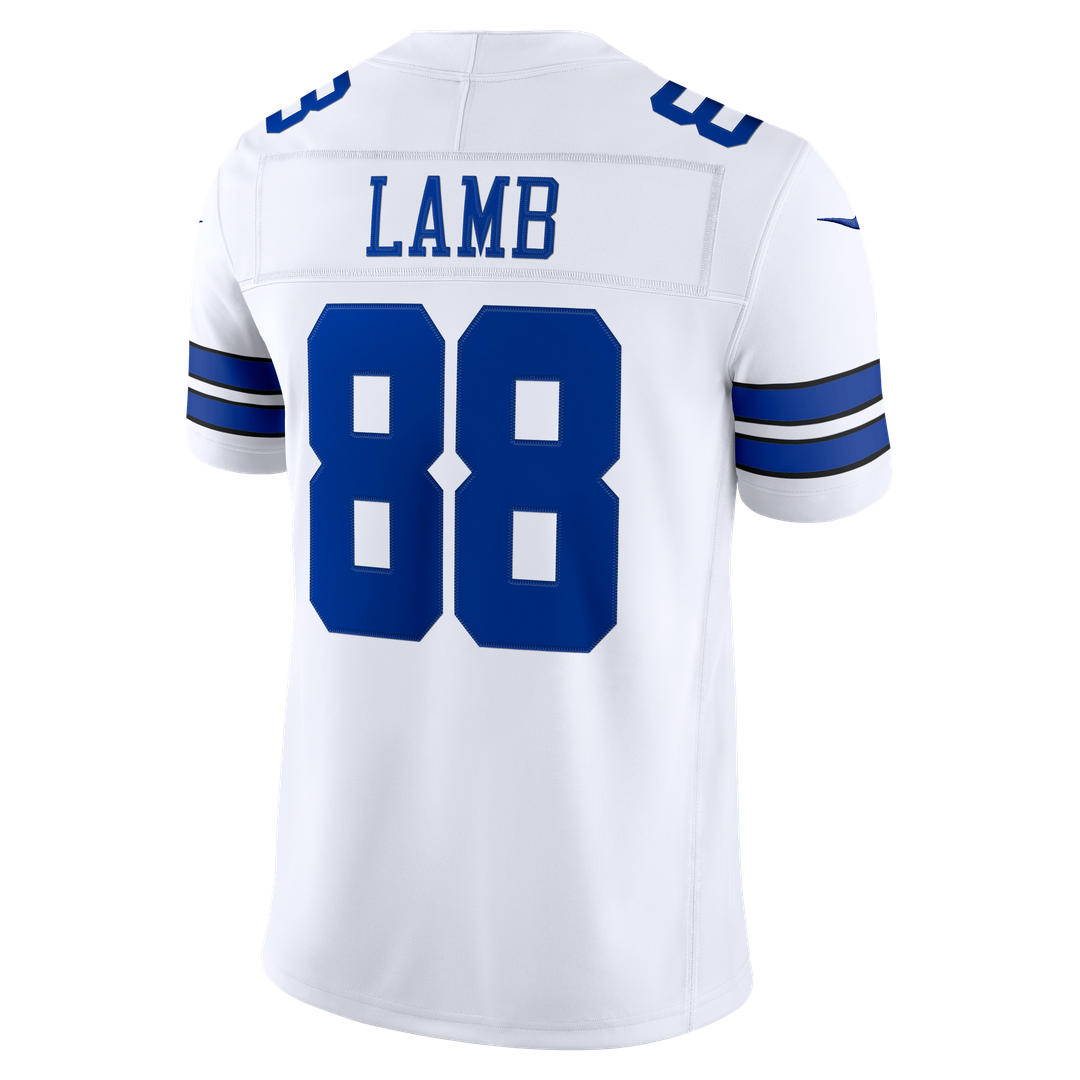 Dallas Cowboys CeeDee Lamb White Vapor F.U.S.E. Stitched Limited Jersey product image 3, provided for visual reference and