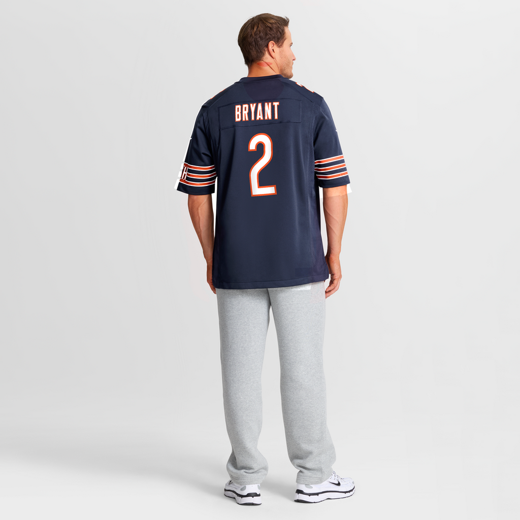 Chicago Bears Coby Bryant Navy Team Game Jersey product image 5, provided for visual reference and product detail review