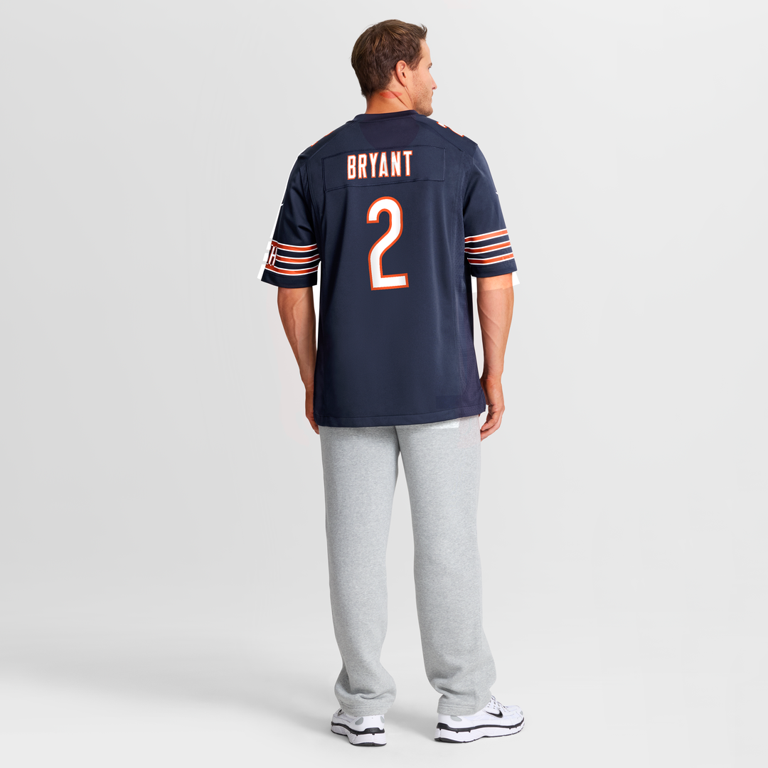 Chicago Bears Coby Bryant Navy Team Game Jersey product image 5, provided for visual reference and product detail review