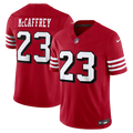 San Francisco 49ers Christian McCaffrey Scarlet Alternate Vapor F.U.S.E. Stitched Limited Jersey product image 1, provided