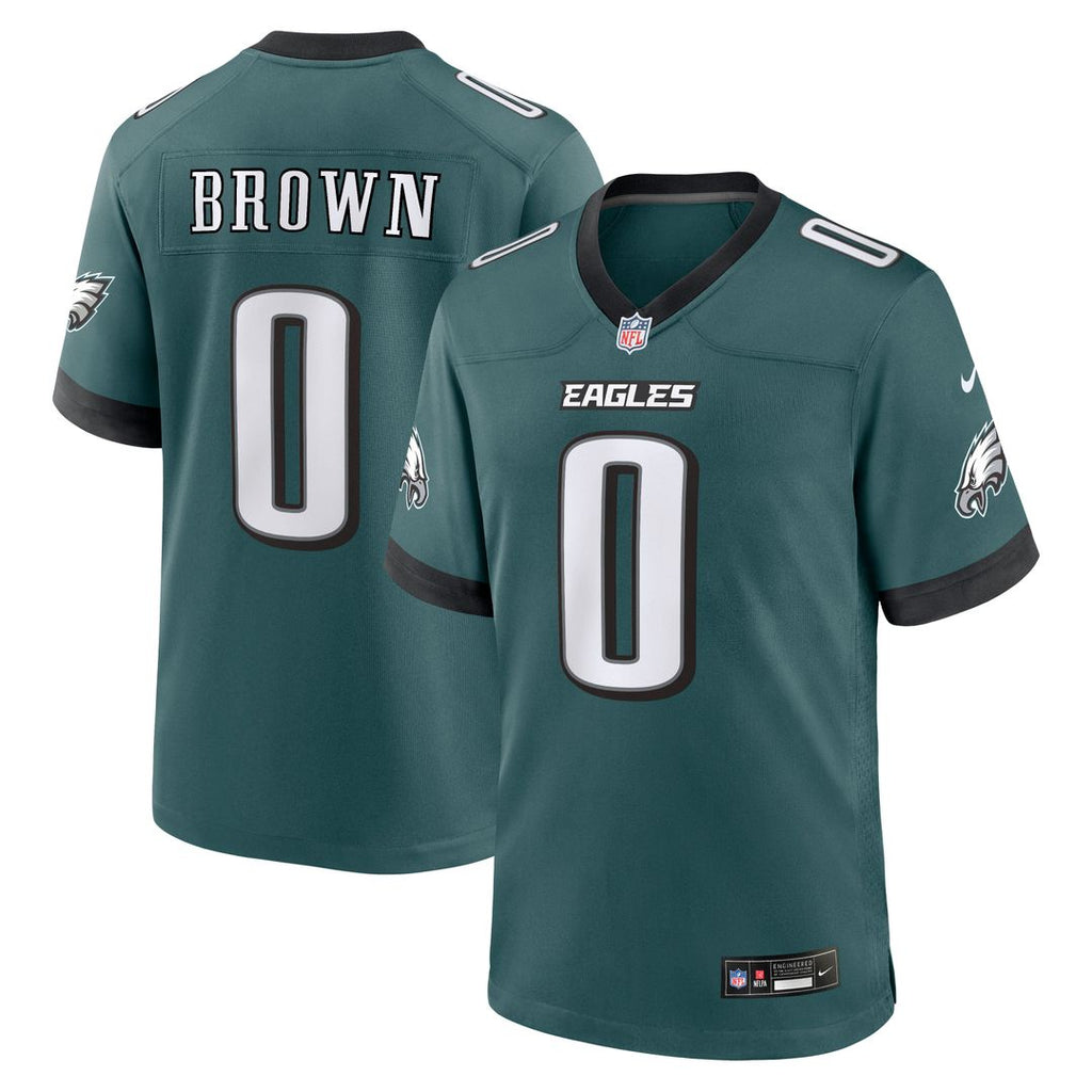 Philadelphia Eagles Marquise Brown Kelly Green Alternate 2 Game Jersey product image 13, provided for visual reference and