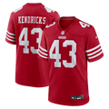 San Francisco 49ers Eric Kendricks Scarlet Team Game Jersey product image 1, provided for visual reference and product