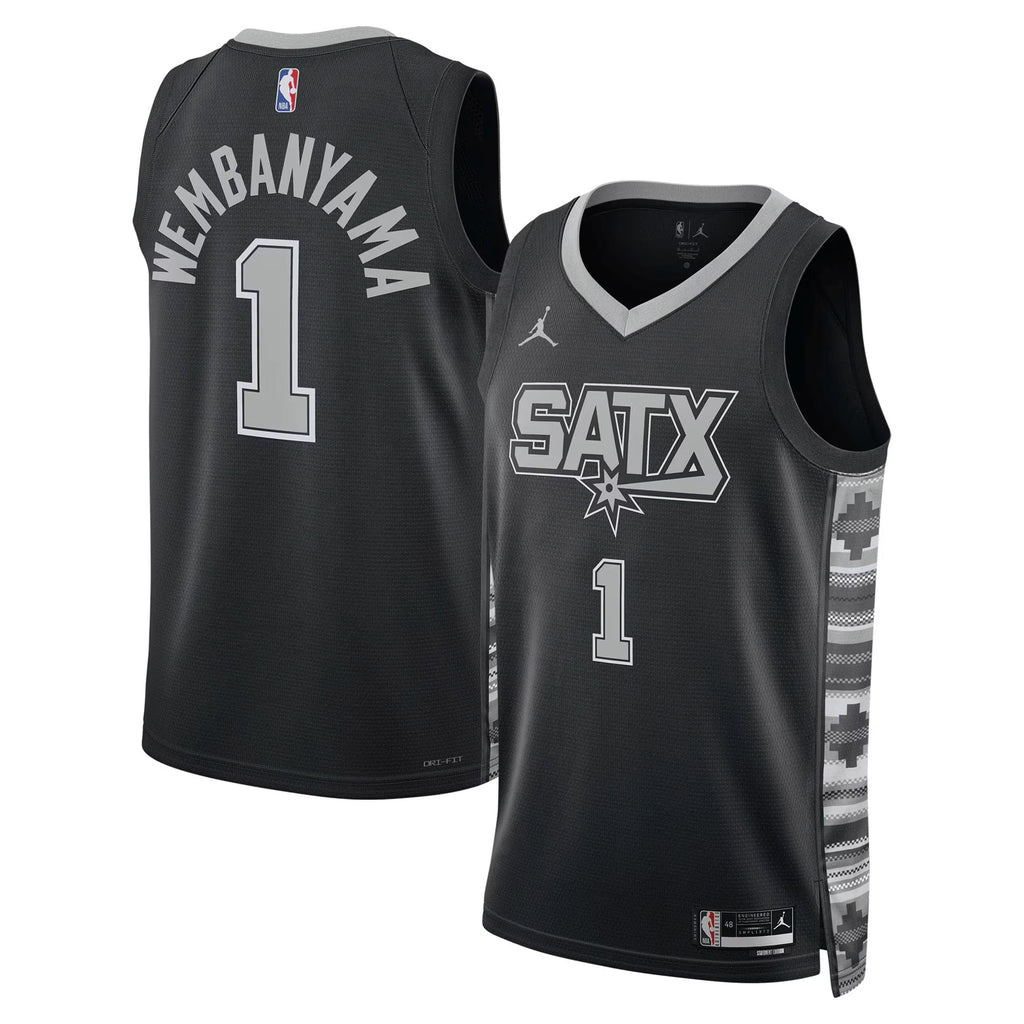 San Antonio Spurs Jordan Brand Statement Edition Swingman Jersey - Victor Wembanyama - Unisex product image 1, provided for