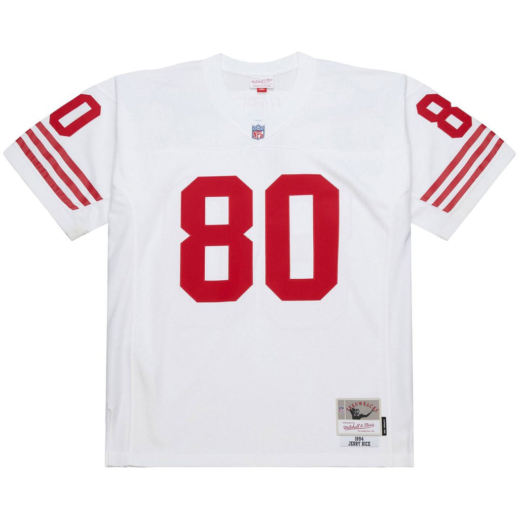 San Francisco 49ers Jerry Rice White 1994 Legacy Replica Jersey product image 2, provided for visual reference and product