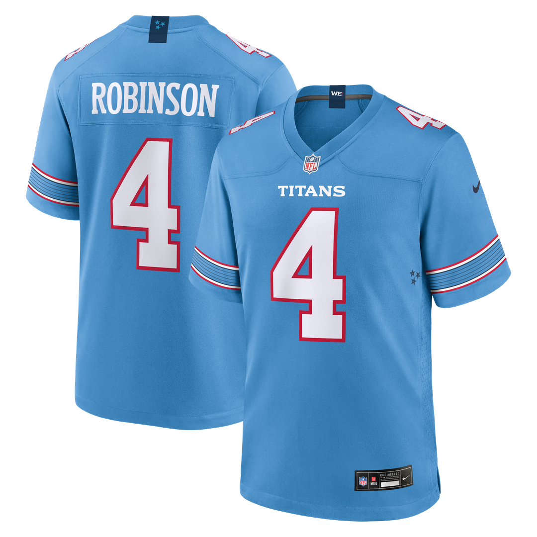 Tennessee Titans Wan'Dale Robinson White Game Jersey product image 13, provided for visual reference and product detail