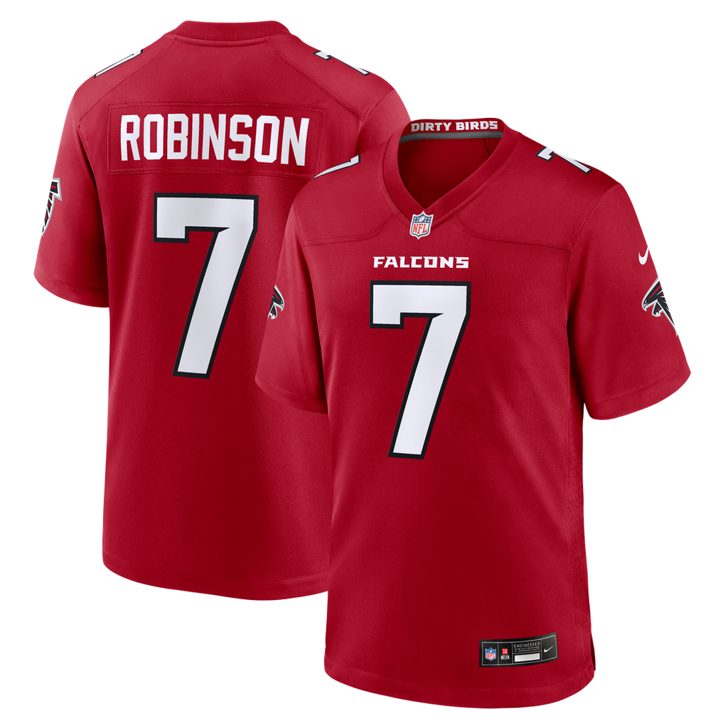 Atlanta Falcons Bijan Robinson White Game Jersey product image 21, provided for visual reference and product detail review