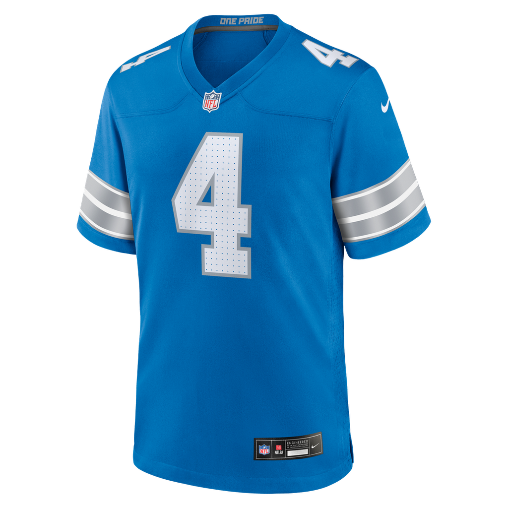 Detroit Lions D.J. Reed Blue Team Game Jersey product image 2, provided for visual reference and product detail review