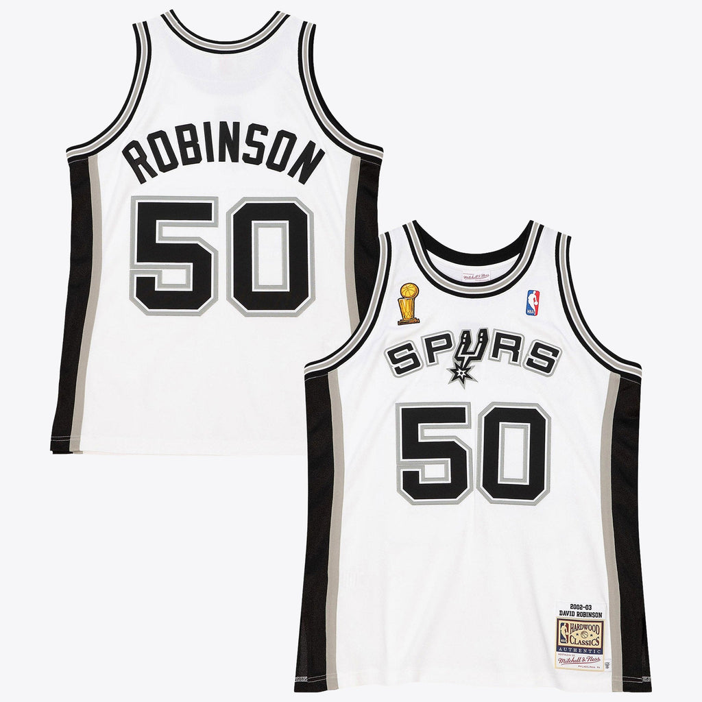 David Robinson San Antonio Spurs 2002 Finals Authentic Home Jersey - White product image 2, provided for visual reference