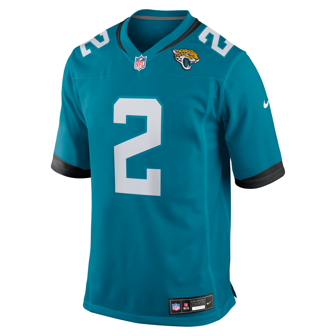 Jacksonville Jaguars Jourdan Lewis Teal Team Game Jersey product image 2, provided for visual reference and product detail