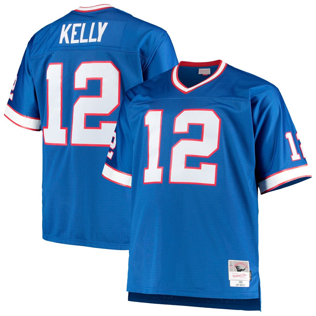 Buffalo Bills Jim Kelly Royal Big & Tall 1990 Retired Player Replica Jersey product image 1, provided for visual reference