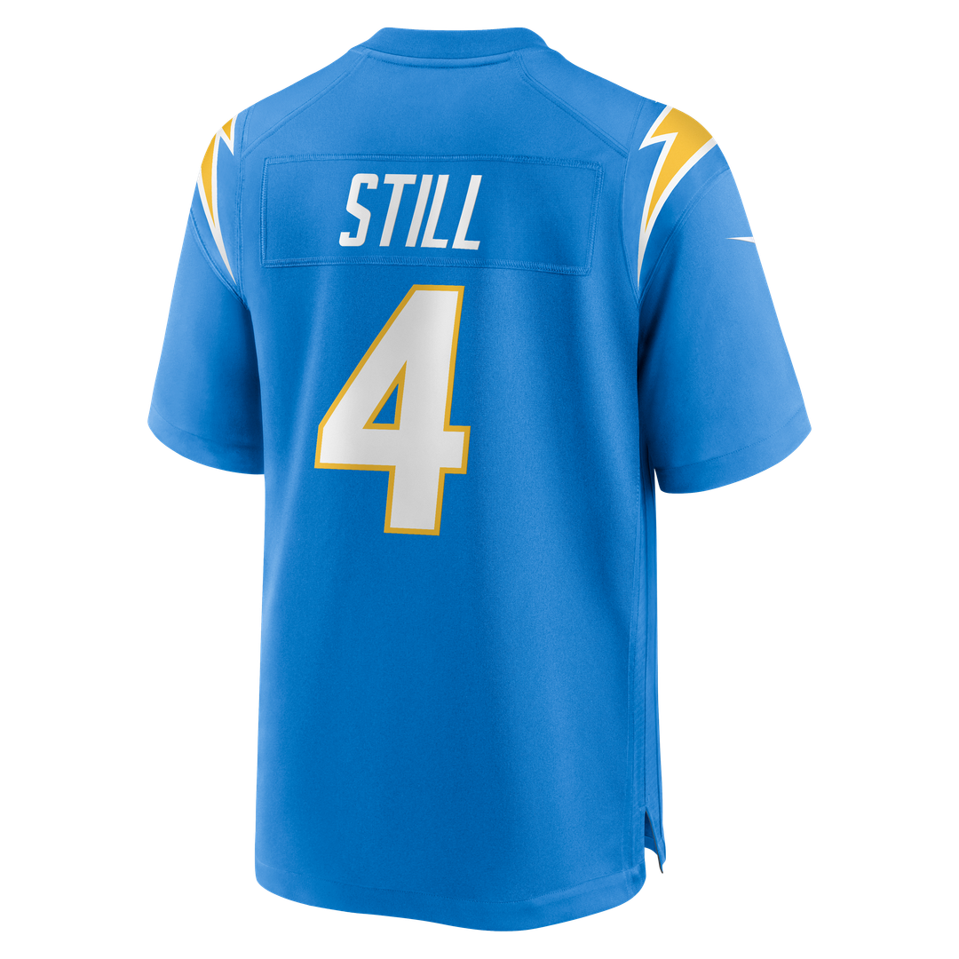 Los Angeles Chargers Tarheeb Still Powder Blue Team Game Jersey product image 3, provided for visual reference and product