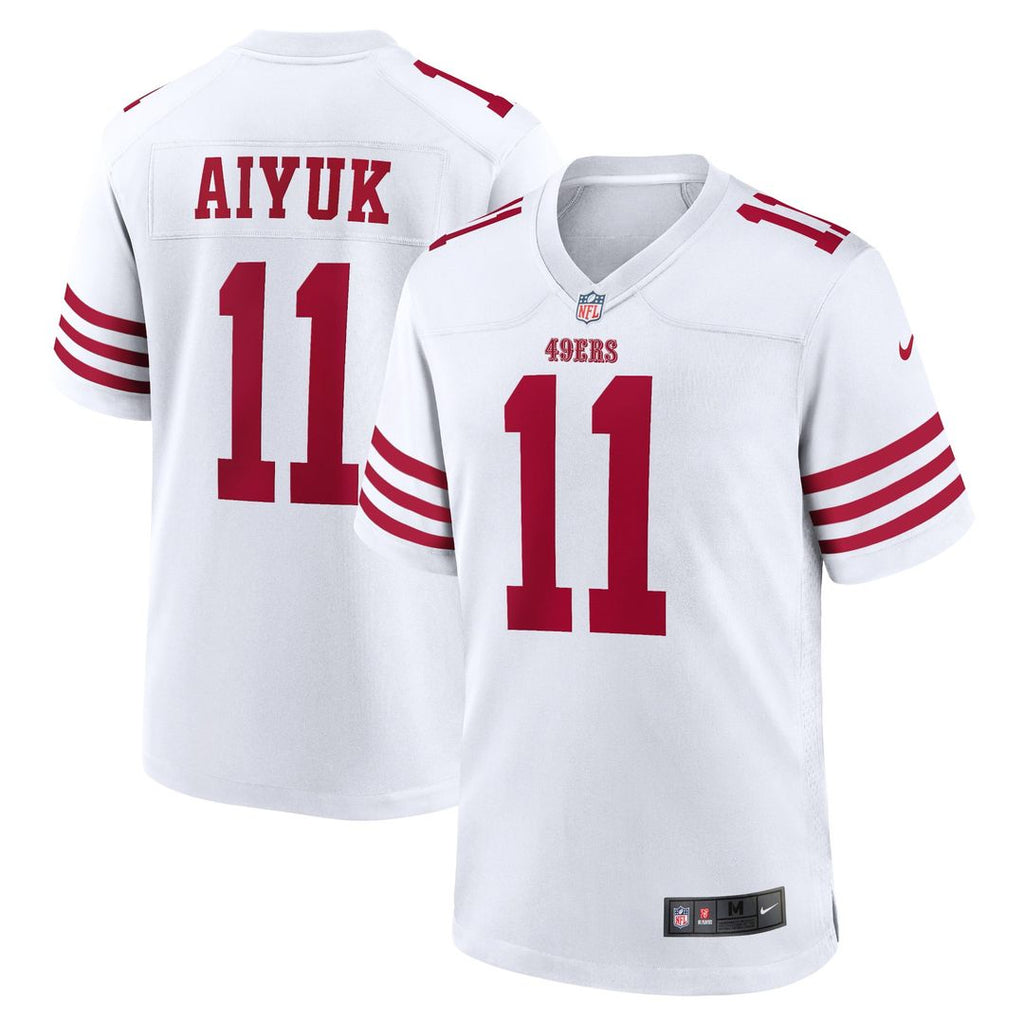 San Francisco 49ers Brandon Aiyuk Scarlet Team Player Game Jersey product image 17, provided for visual reference and
