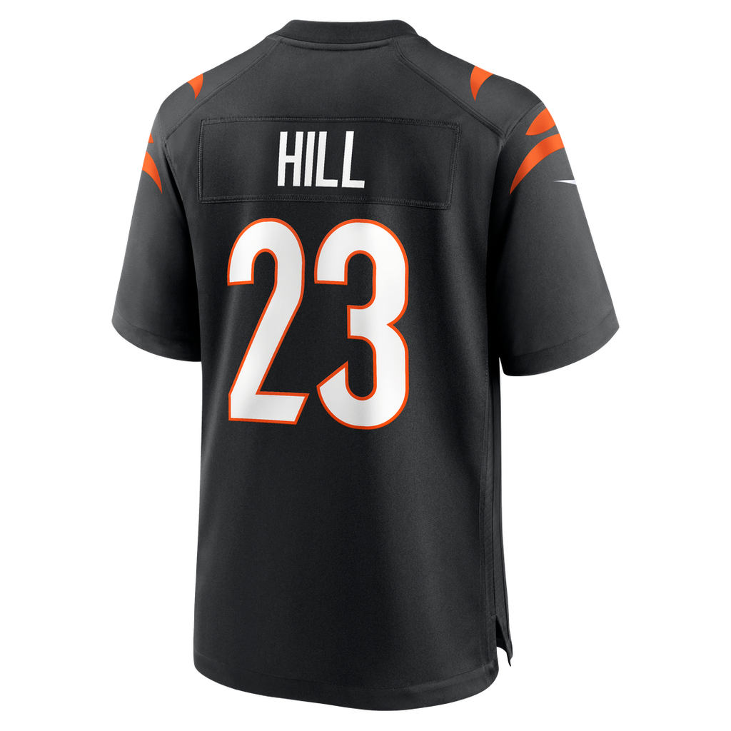 Cincinnati Bengals Daxton Hill Black Player Game Jersey product image 3, provided for visual reference and product detail