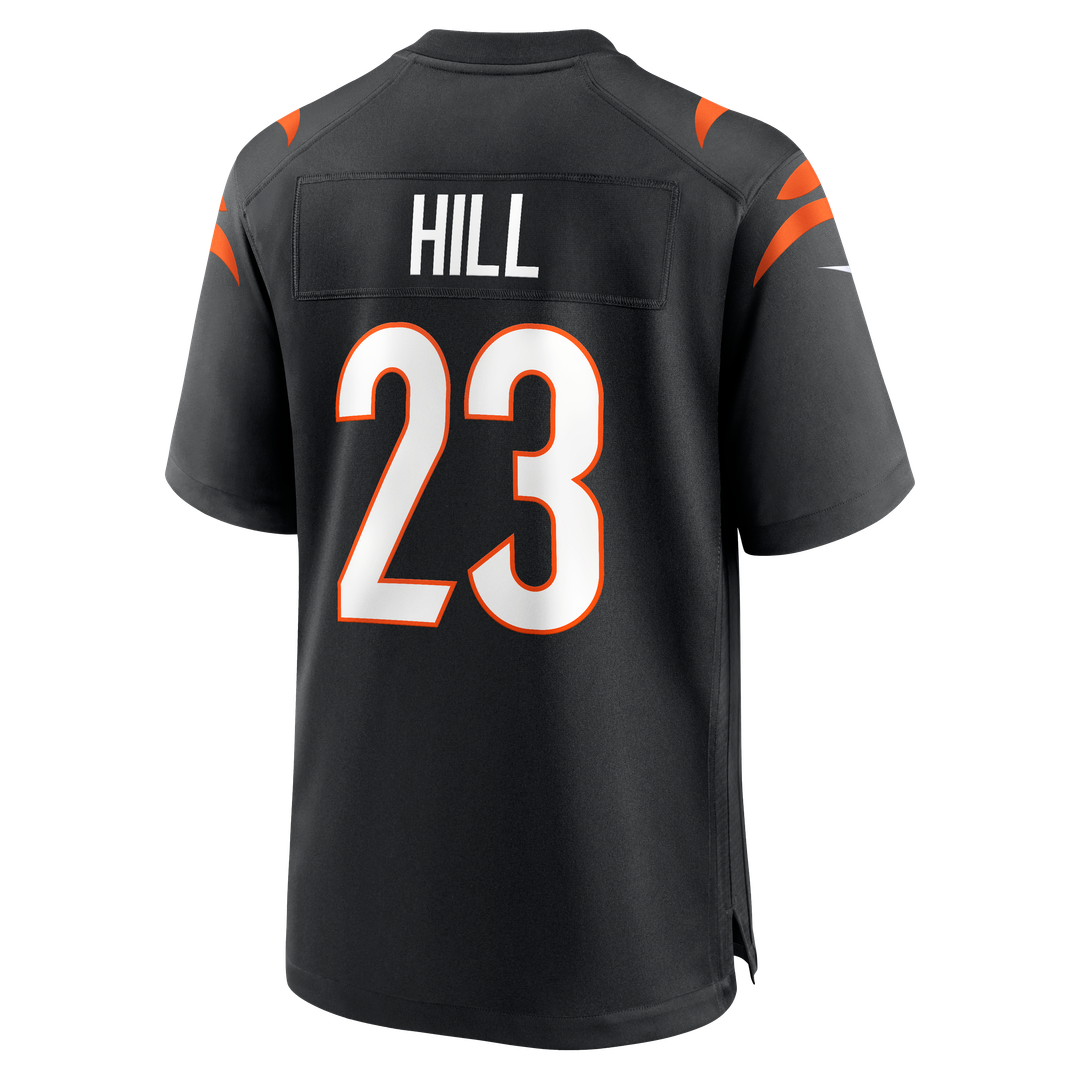 Cincinnati Bengals Daxton Hill Black Player Game Jersey product image 3, provided for visual reference and product detail
