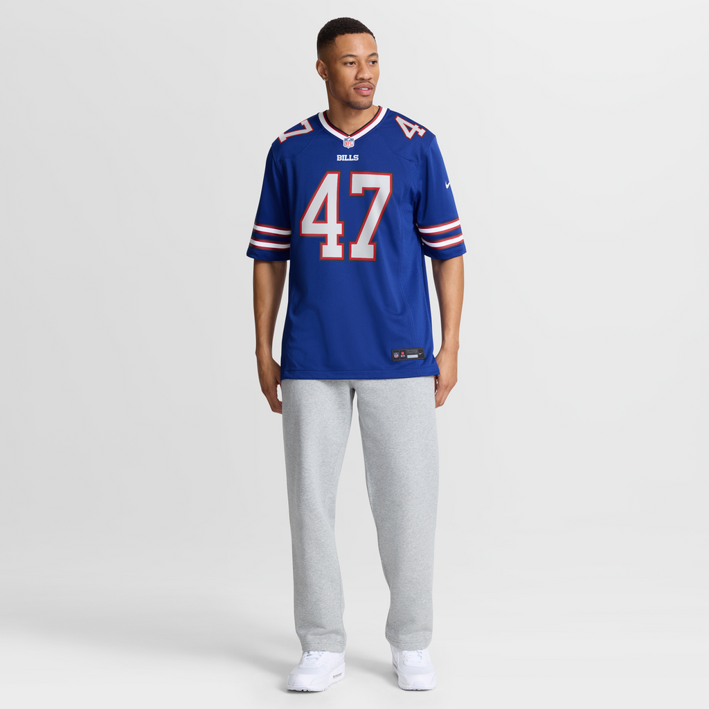 Buffalo Bills Christian Benford Royal Game Jersey product image 7, provided for visual reference and product detail review