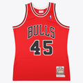 Chicago Bulls Michael 1994 - 95 Road 45 Authentic Basketball Jersey By - Red product image 1, provided for visual reference
