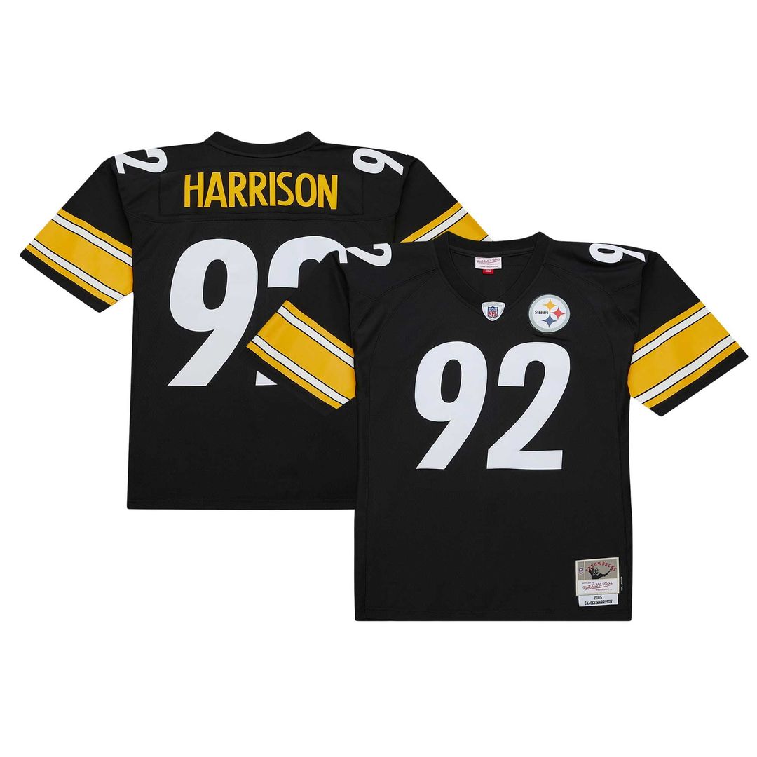 Pittsburgh Steelers James Harrison Black Legacy Replica Jersey product image 1, provided for visual reference and product