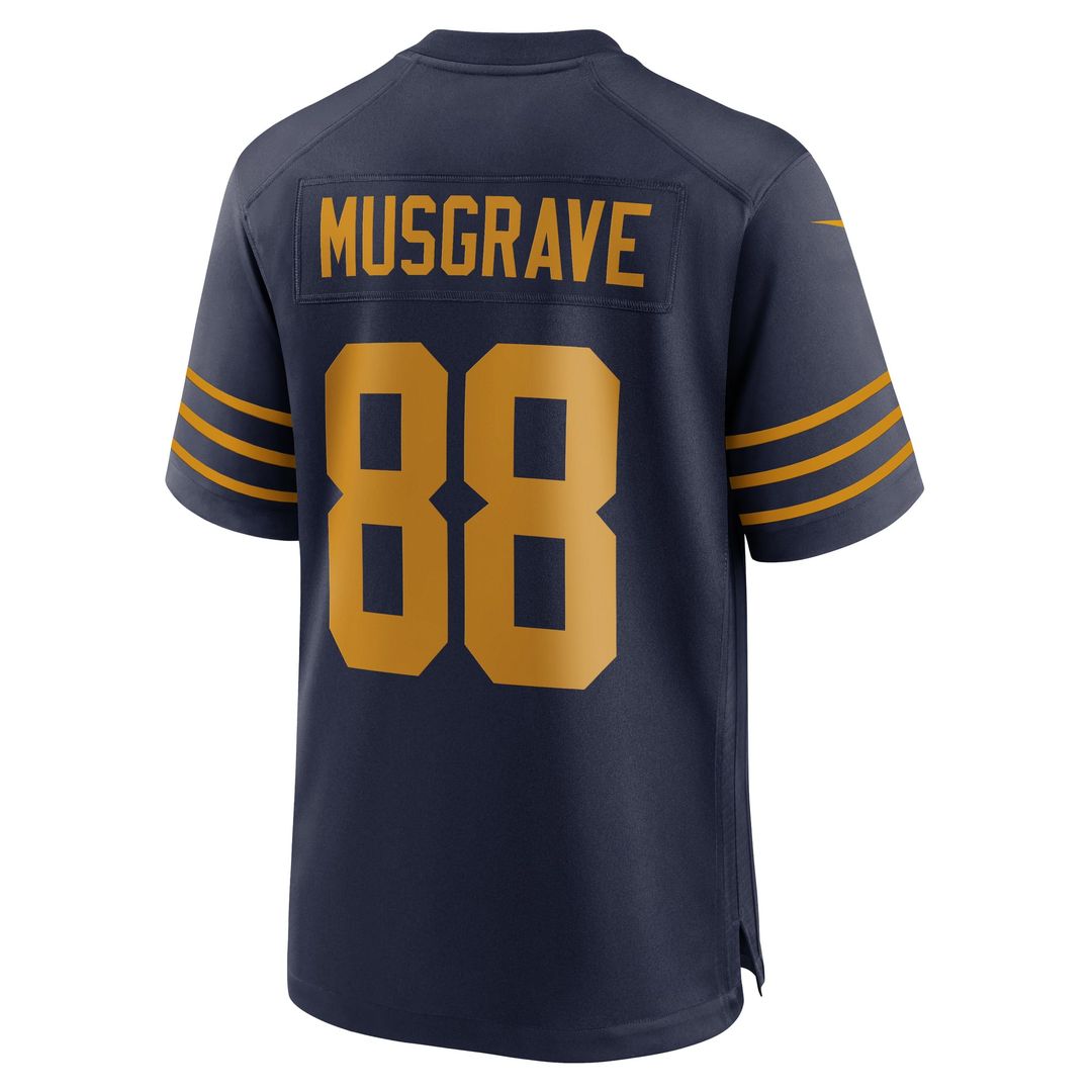 Green Bay Packers Luke Musgrave Navy The 1923 Classic Game Jersey product image 3, provided for visual reference and product