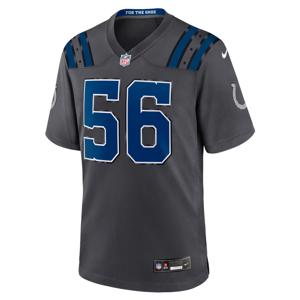 Indianapolis Colts Quenton Nelson Anthracite 2026 Rivalries Collection Game Jersey product image 2, provided for visual