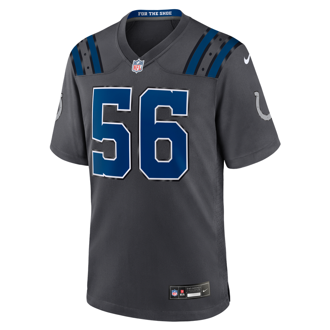 Indianapolis Colts Quenton Nelson Anthracite 2026 Rivalries Collection Game Jersey product image 2, provided for visual