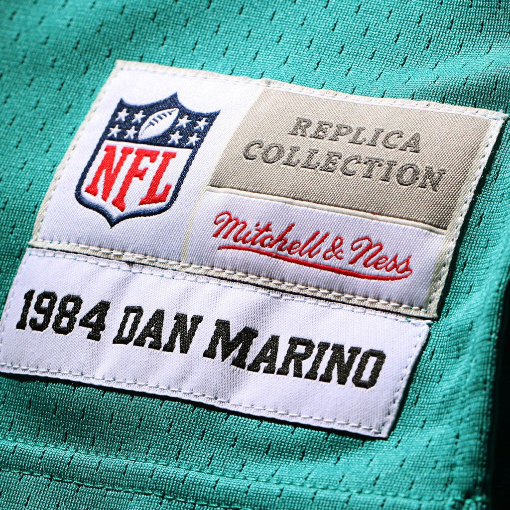 Miami Dolphins Dan Marino Aqua Big & Tall 1984 Retired Player Replica Jersey product image 12, provided for visual reference
