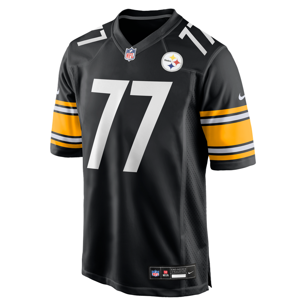 Pittsburgh Steelers Broderick Jones Black Game Jersey product image 2, provided for visual reference and product detail