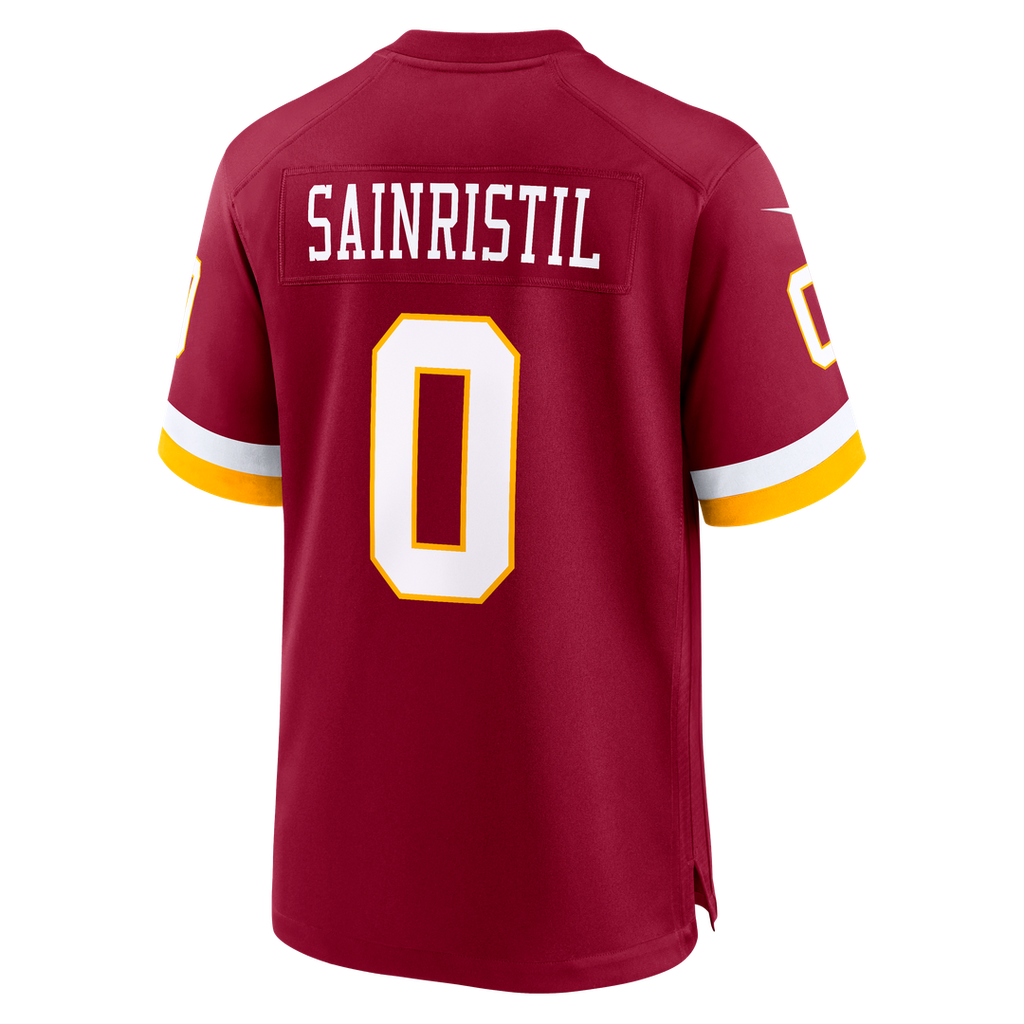 Washington Commanders Mike Sainristil Burgundy Game Jersey product image 10, provided for visual reference and product