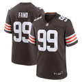 Cleveland Browns Logan Fano Brown Team Game Jersey product image 1, provided for visual reference and product detail review