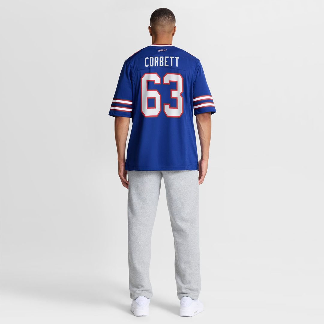 Buffalo Bills Austin Corbett Royal Team Game Jersey product image 5, provided for visual reference and product detail review