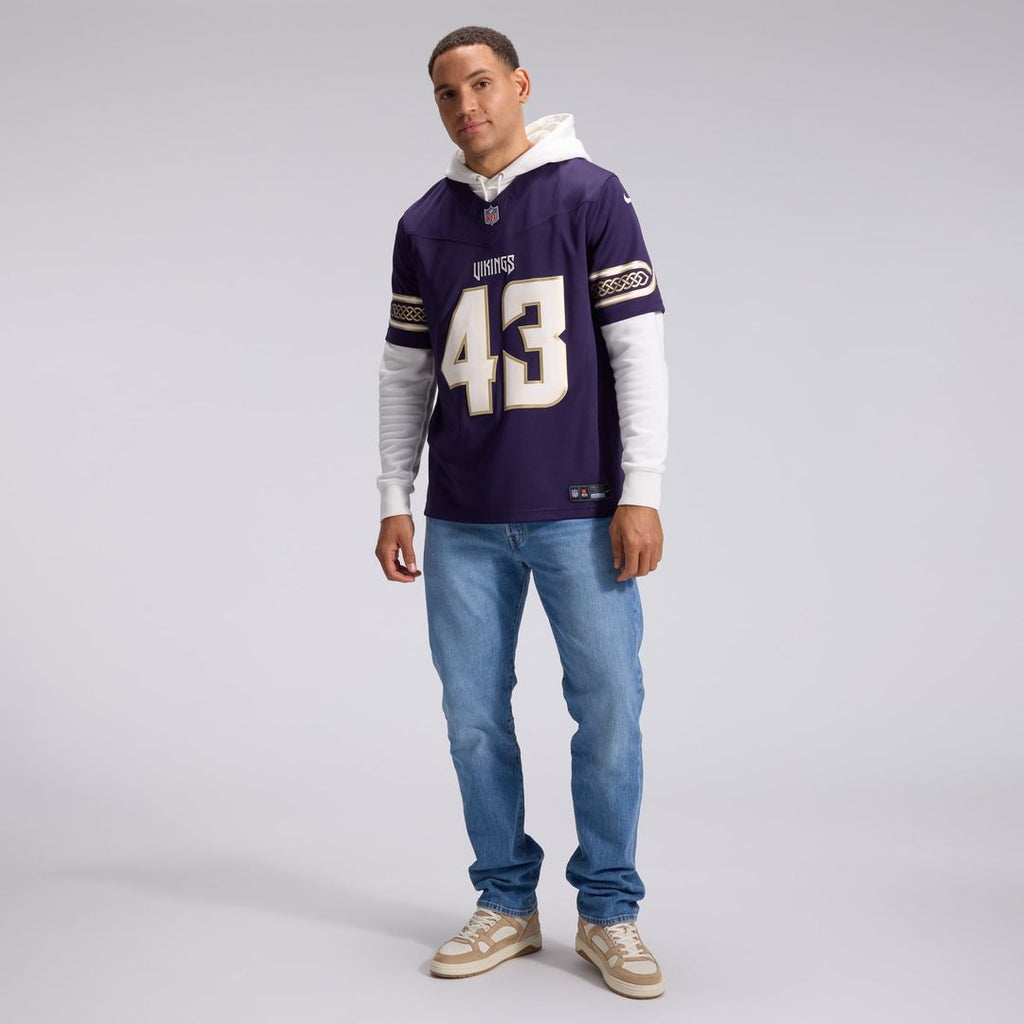 Minnesota Vikings Andrew Van Ginkel Purple 2026 Rivalries Collection Stitched Limited Jersey product image 4, provided for