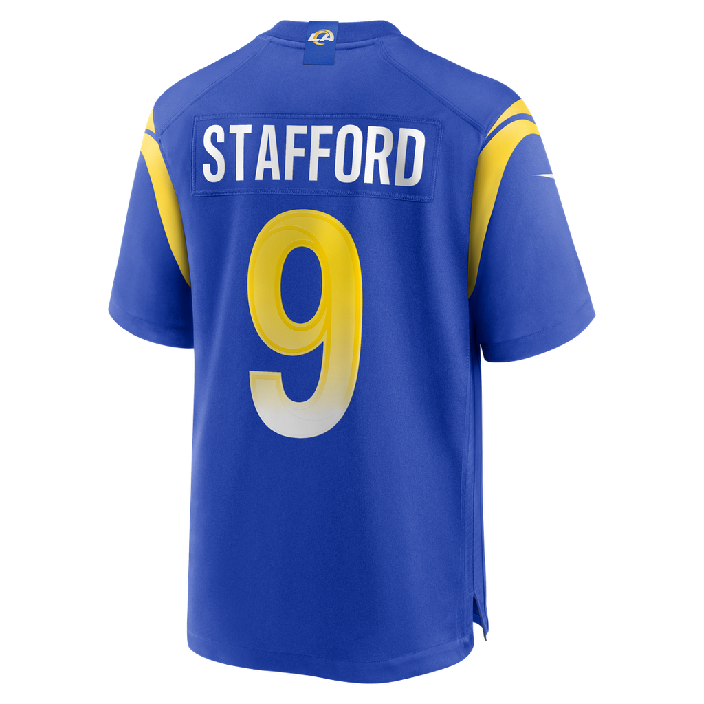 Los Angeles Rams Matthew Stafford Royal Player Game Jersey product image 3, provided for visual reference and product detail