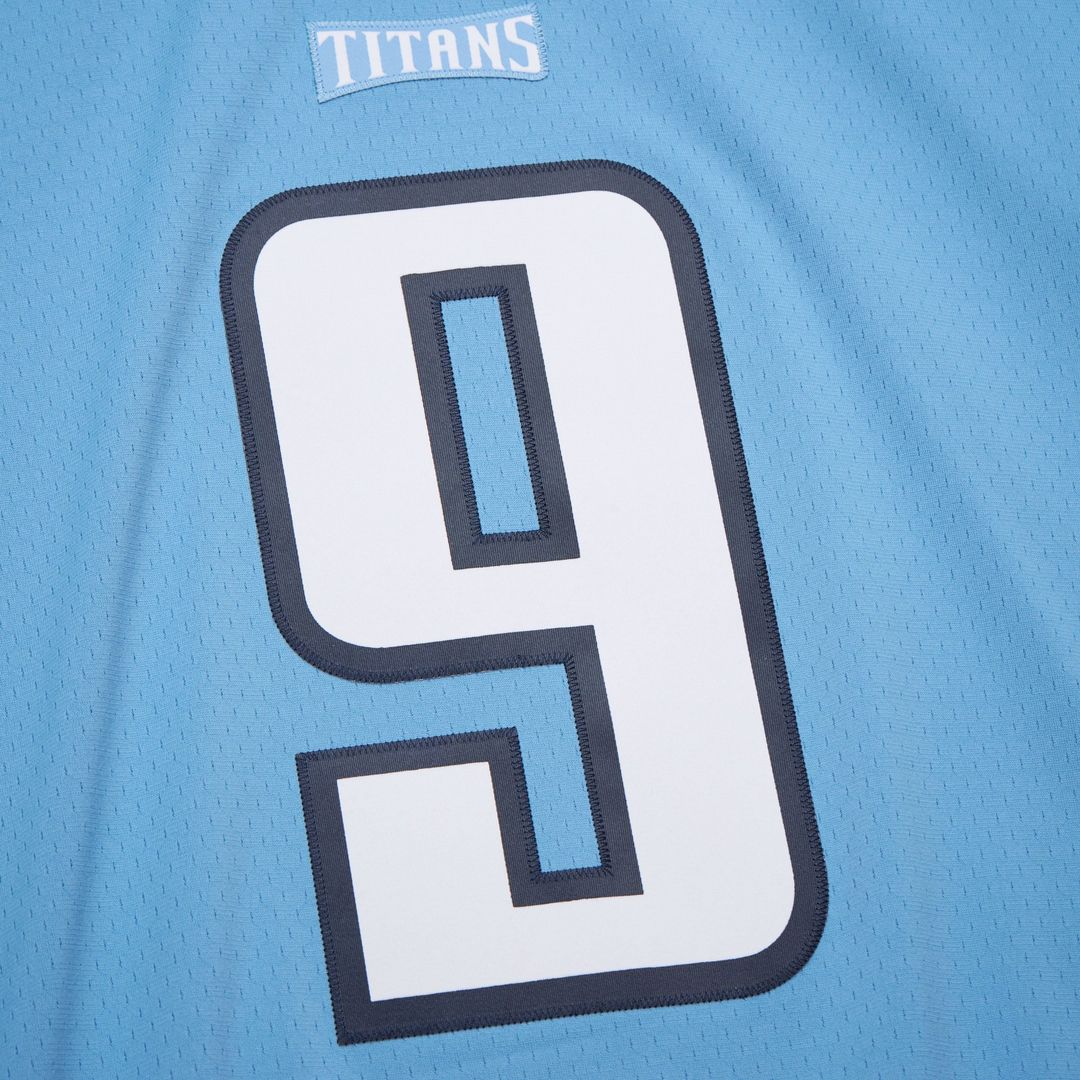 Tennessee Titans Steve McNair Light Blue 2003 Legacy Replica Jersey product image 3, provided for visual reference and