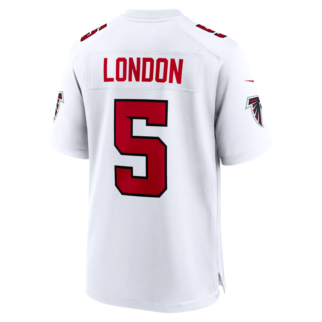 Atlanta Falcons Drake London White Game Jersey product image 3, provided for visual reference and product detail review