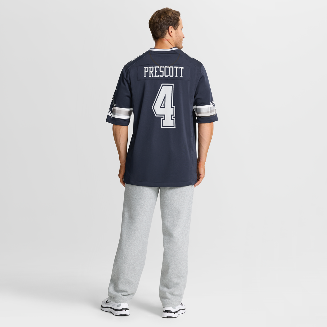 Dallas Cowboys Dak Prescott Navy Game Team Jersey product image 8, provided for visual reference and product detail review