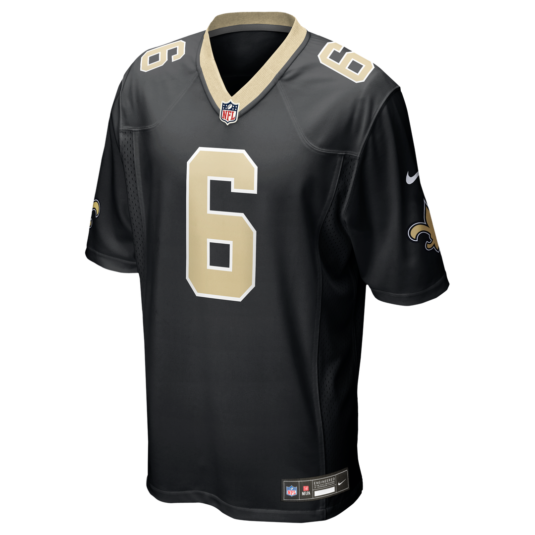 New Orleans Saints Tyler Shough Gold Alternate Game Player Jersey product image 12, provided for visual reference and