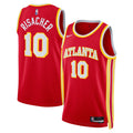 Atlanta Hawks Icon Swingman Basketball Jersey - Red - Zaccharie Risacher - Unisex product image 1, provided for visual