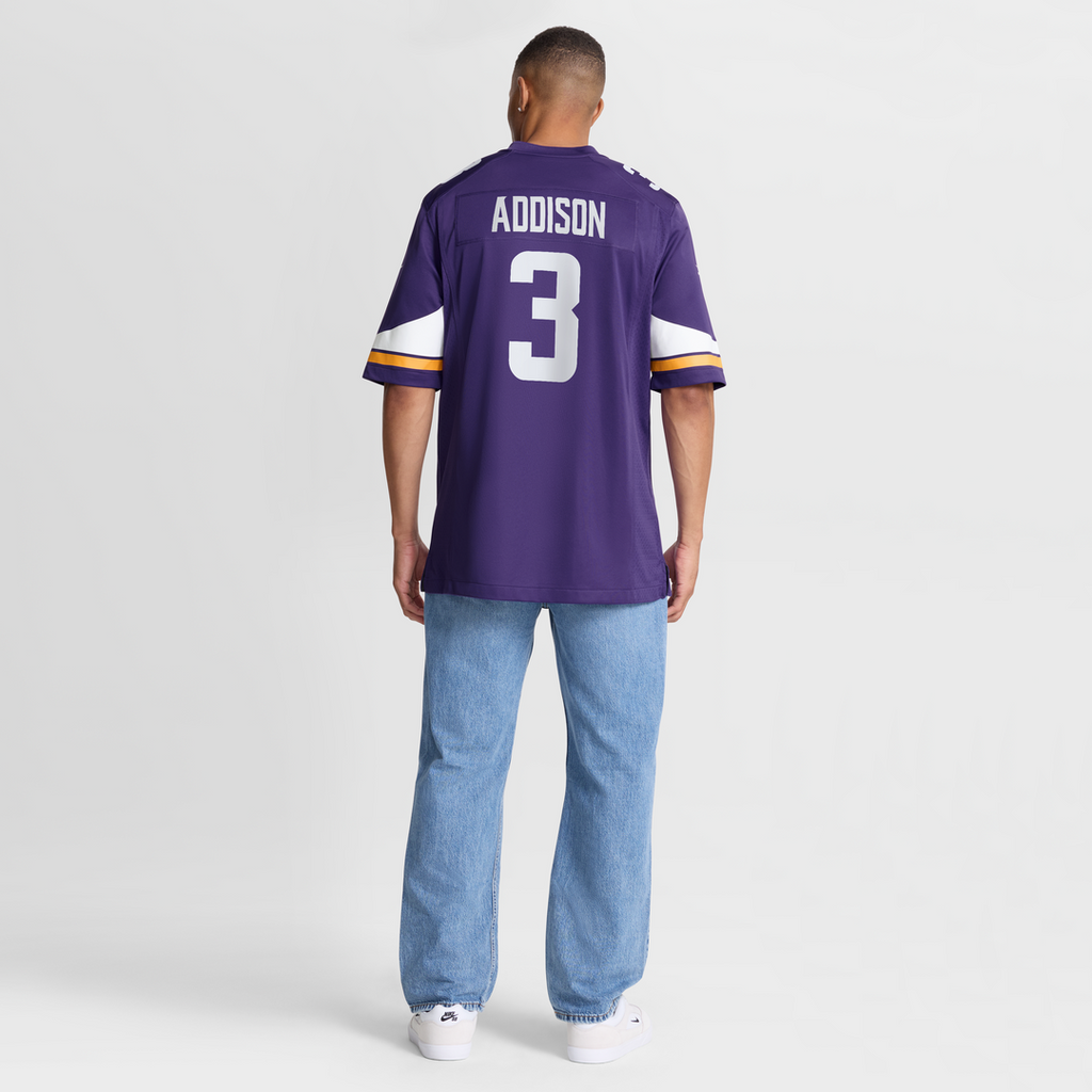 Minnesota Vikings Addison White Alternate Game Player Jersey product image 14, provided for visual reference and product